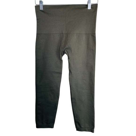 Spanx Look At Me Now Olive Green Crop Leggings Size 1X - Picture 4 of 8